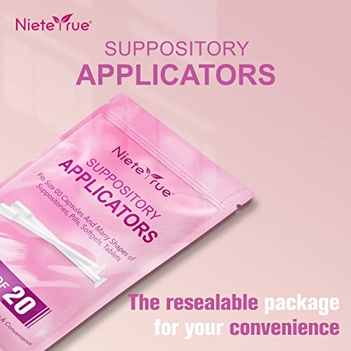 Nieteyrue 20-Packs Suppository Applicators for Women, Disposable, Individually Wrapped Nieteyrue Au supplements
