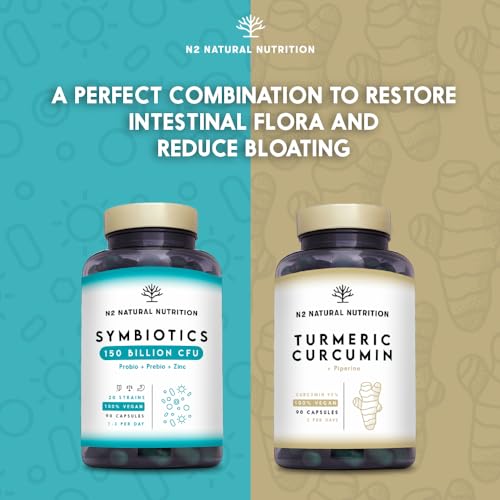 Probiotics 150 Billion CFU - 20 Strains with Prebiotics & Zinc. Highest Concentration N2 Natural Nutrition Au supplements