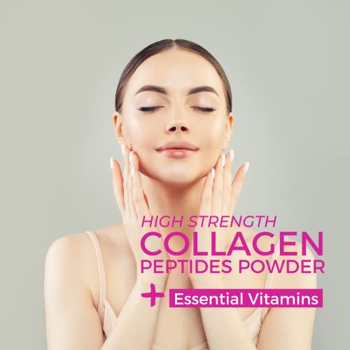 Hydrolysed Marine Collagen Peptides Powder with Hyaluronic Acid, Biotin, Vitamin C & B Vitamins – 10,000mg Collagen nutripact Au supplements
