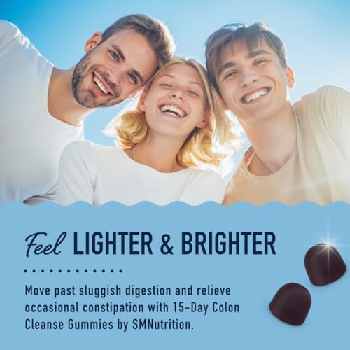 15 Day Colon Cleanse & Detox Gummies | Occasional Constipation & Bloating Relief SMNutrition Au supplements