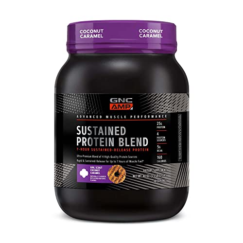 GNC AMP Sustained Protein Blend | Targeted Muscle Building and Exercise Formula GNC Au supplements