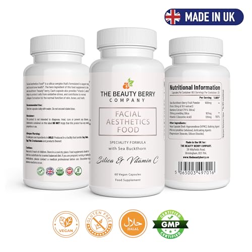Vegan Collagen Skin Health Supplement for Women & Men, with Sea Buckthorn Berry, Bamboo Silica The Beauty Berry Company Au supplements