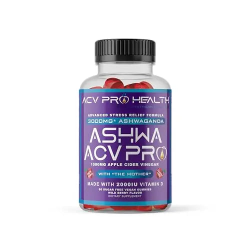 Ashwa ACV Pro Health - Sugar Free Apple Cider Vinegar Gummies, Ashwagandha Gummies Promethean WellnessAU supplements