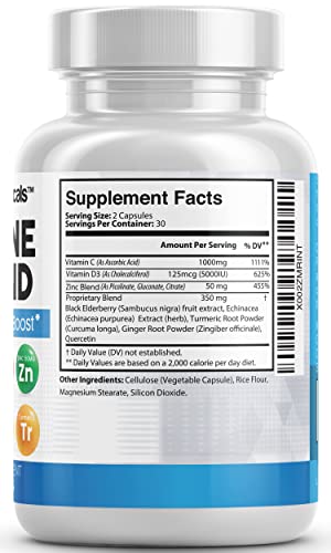 Immune Defense Support Supplement 8 in 1 w/Zinc 50mg Quercetin, VIT C Clean Nutraceuticals Au supplements