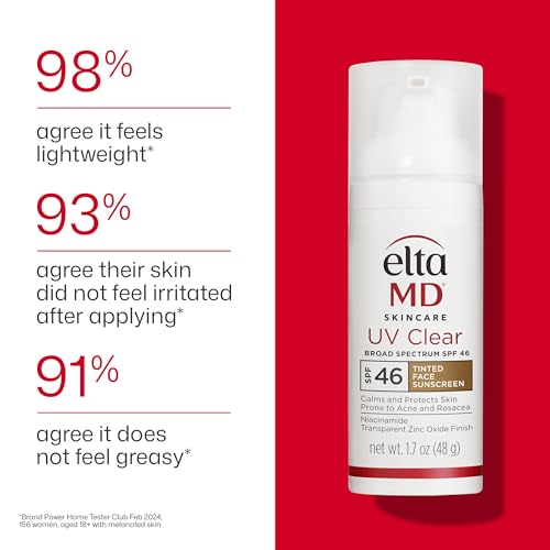 EltaMD UV Clear Tinted Sunscreen for Face, SPF 46 with Zinc Oxide, Oil-Free, Dermatologist Recommended, For Acne-Prone Sensitive Skin, 1.7 oz EltaMD Au supplements