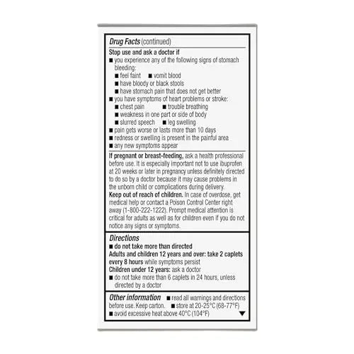 GoodSense Dual Action Acetaminophen and Ibuprofen (NSAID) Tablets, 250 mg/125 mg, Back Pain, 72 Count GoodSense Au supplements