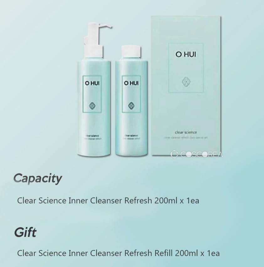 OHui Korea Personal Care Clear Science Inner Cleanser Refresh 200ml 2 Pcs Set Generic Au supplements