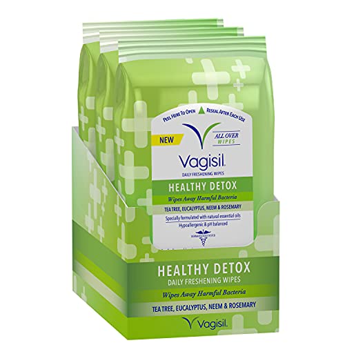Vagisil Wipes for All Over Cleaning, Health Detox, Formulated with Essential Oils, 20 Wipes Vagisil Au supplements