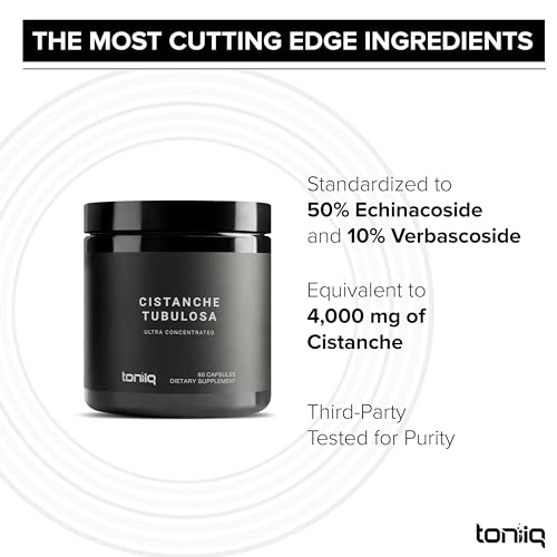Toniiq Cistanche Tubulosa - (4000mg) Pure Cistanche Supplement for Men - 10x Highly Toniiq Au supplements