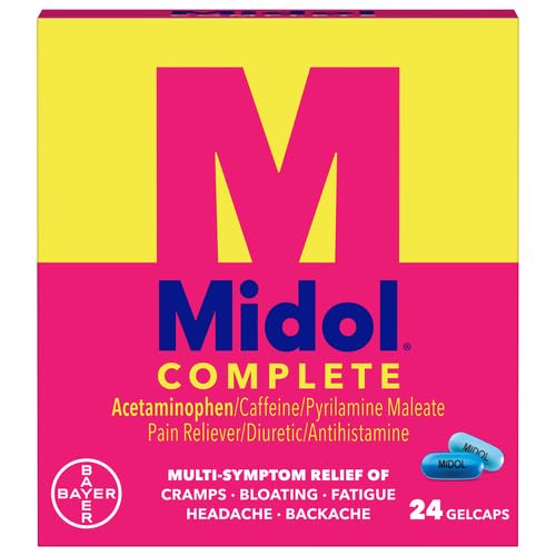 Midol Complete Gelcaps 24ct: Midol Complete Menstrual Pain Relief Gelcaps with Acetaminophen Midol Au supplements