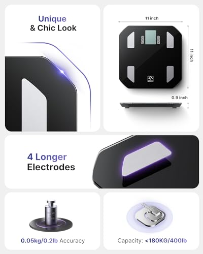 FITINDEX Smart Scale, FSA HSA Eligible Scale for Body Weight, Body Fat Scale with All-in-one FITINDEX Au supplements