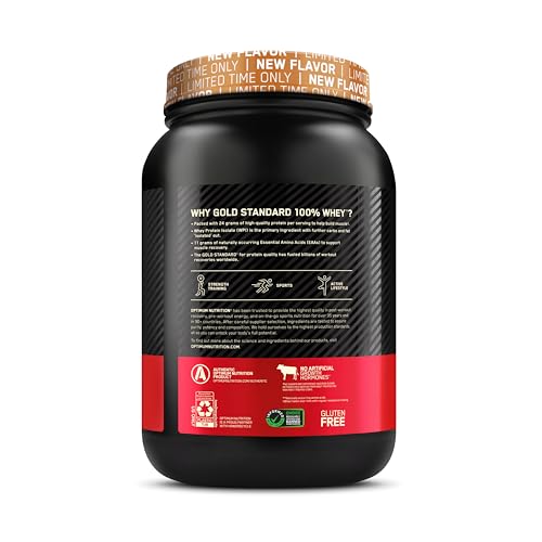 Optimum Nutrition Gold Standard 100% Whey Protein Powder, Cinnamon Roll, 2 Pound Optimum Nutrition Au supplements