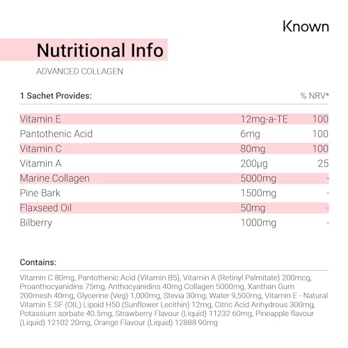 Advanced Collagen Supplement by Known Nutrition with Vitamin C | Liposomal Technology Known Au supplements