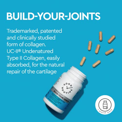 Build-Your-Joints (30 Vegetarian Capsules) - Knee Pain, Joint Pain, Pills, Treatment for Joints, Collagen,Repair GOOD ROUTINE Au supplements