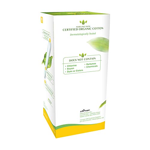 ORGANYC Hypoallergenic 100% Organic Cotton Internal Tampons with Applicator, REGULAR, 16-count Organyc Au supplements