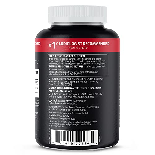 Qunol CoQ10 100mg Softgels, Ultra CoQ10 100mg, 3x Better Absorption, Antioxidant Qunol Au supplements
