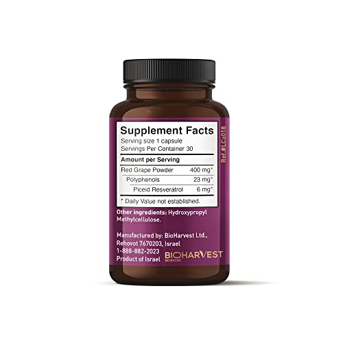VINIA 12-Hour Sustained Release Piceid Resveratrol Supplement. Nitric Oxide Supplement VINIA Au supplements