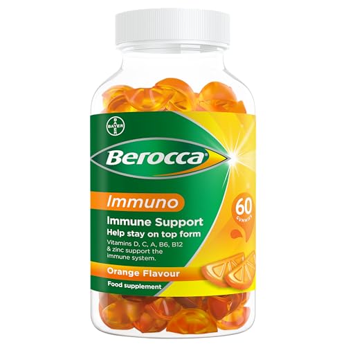 Berocca Immuno Gummy Vitamins, Orange Flavour, Bursting with Immune System Berocca Au supplements