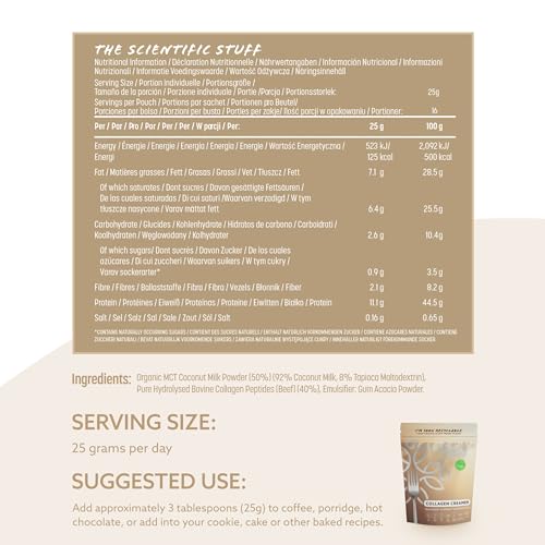 High Protein Bovine Collagen Creamer, Great With Coffee, Hot Chocolate, Smoothies & Porridge Edible Health Au supplements