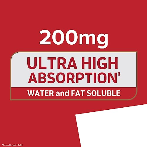 Qunol CoQ10 200mg Softgels, Ultra CoQ10 - Ultra High Absorption Coenzyme Q10 Supplem Qunol Au supplements