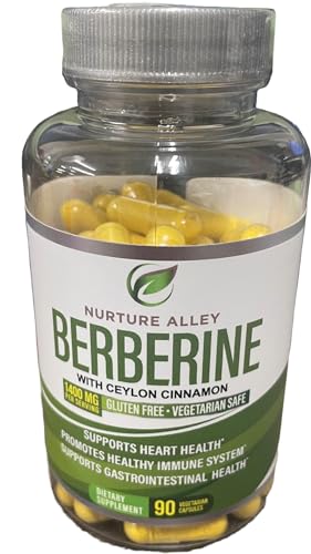 Nurture Alley Berberine Complex - Berberine HCL 1200mg Plus Organic Ceylon Cinnamon NURTURE ALLEY Au supplements