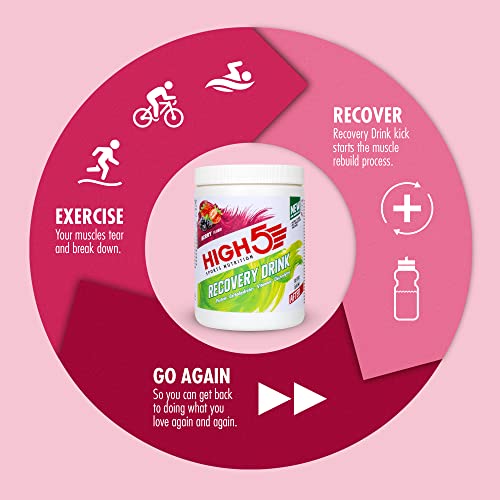 HIGH5 Recovery Drink | Whey Protein Isolate | Promotes Recovery | (Berry, 450g) HIGH5 Au supplements