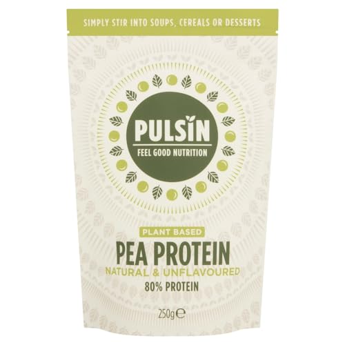 Pulsin - Unflavoured Vegan Pea Protein Powder - 250g - 8.0g Protein, 0g Carbs, 41 Kcals Per Serving Pulsin Au supplements