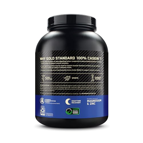 Optimum Nutrition Gold Standard 100% Casein Slow Digesting Protein Powder with Zinc Optimum Nutrition Au supplements