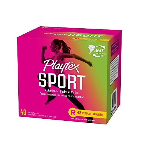 Playtex Sport Tampons, Regular Absorbency, Fragrance-Free - 48ct (Packaging May Vary) PLAYTEX Au supplements