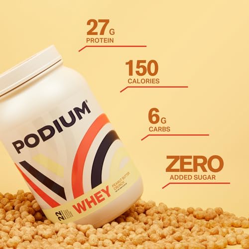 Podium Nutrition, Whey Protein Powder, Peanut Butter Crunch, 22 Servings, 27g of Whey Podium Nutrition Au supplements