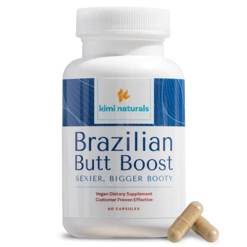 Kimi Naturals Butt Enhancer Pills - Tightening and Butt Lifting Supplements for Bigger Booty and Curvy Hips - Fast Growth Bum Enhancement 60 Capsules KIMI Au supplements