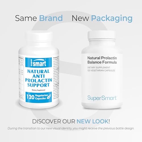 Supersmart - Natural Prolactin Balance Formula - with p5p Vitamin B6, Maca Root, Ashwagandha | Gluten Free - 120 Vegetarian Capsules Supersmart Au supplements