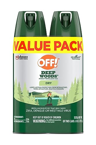OFF! Deep Woods Insect Repellent Aerosol, Dry, Non-Greasy Formula, Bug OFF! Au supplements