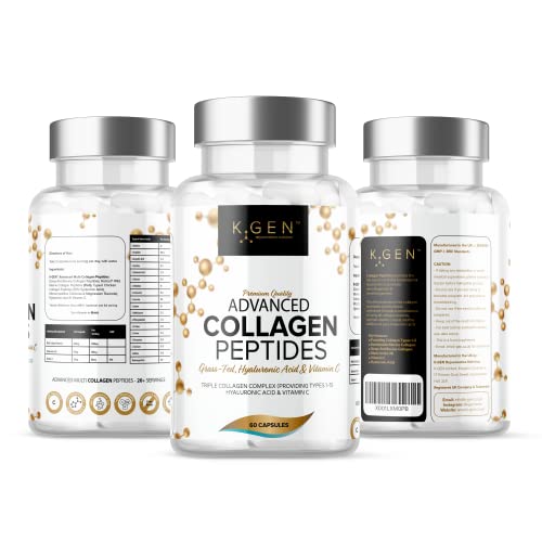 Pure Collagen Supplements Capsules Grass Fed Advanced Multi Collagen Peptides K GEN rejuvenation nutrition Au supplements