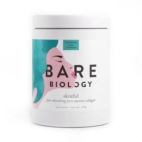 Bare Biology Collagen Powder, 300g/60 Servings - Skinful Pure Marine Collagen Supplement for Skin Bare BiologyAU supplements