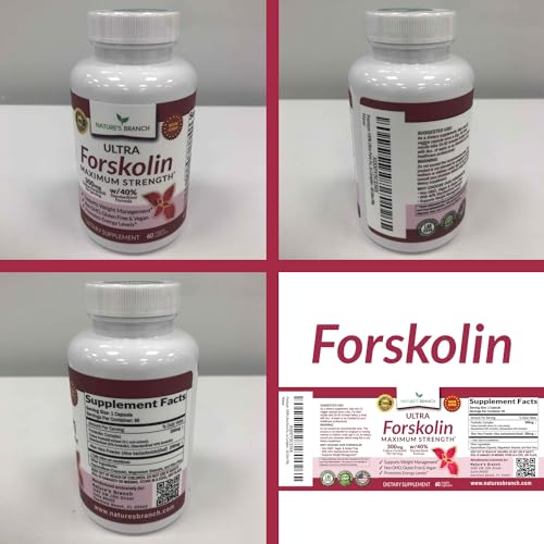 Premium 100% Ultra Pure Forskolin for Weight Loss Max Strength w/ 40% Standardized Nature's Branch Au supplements