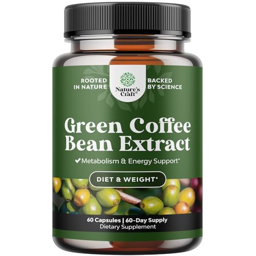 Green Coffee Bean Extract for Weight Loss Dietary Supplement Maximum Strength Vitamins Natures Craft Au supplements