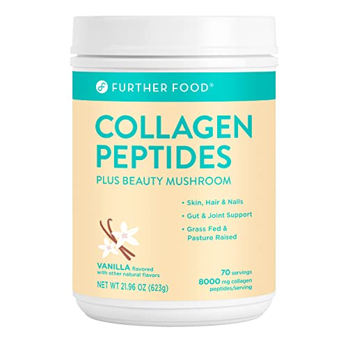 Further Food Best Collagen Peptides Powder Vanilla Flavored Keto Grass-Fed Collagen Further Food Au supplements