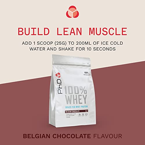 PhD Nutrition 100 Percent Whey, Grass Fed Whey, Lean Muscle Protein Powder PhD Au supplements
