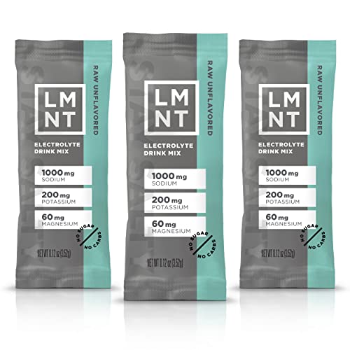 LMNT Zero-Sugar Electrolytes - Raw Unflavored Salt - Hydration Powder Packets Drink LMNT Au supplements
