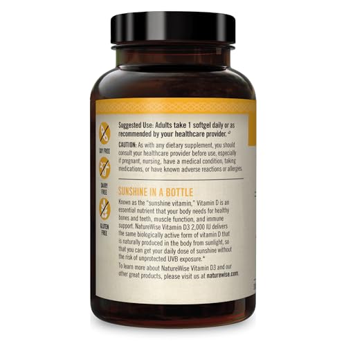 NatureWise Vitamin D3 2000iu (50 mcg) Healthy Muscle Function, and Immune Support NatureWise Au supplements