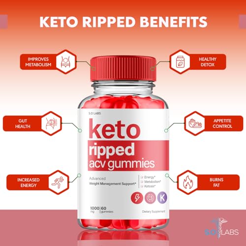 (2 Pack) Keto Ripped ACV Gummies Advanced Weight Loss, Keto Ripped Keto + ACV Gumm S.O Labs Au supplements
