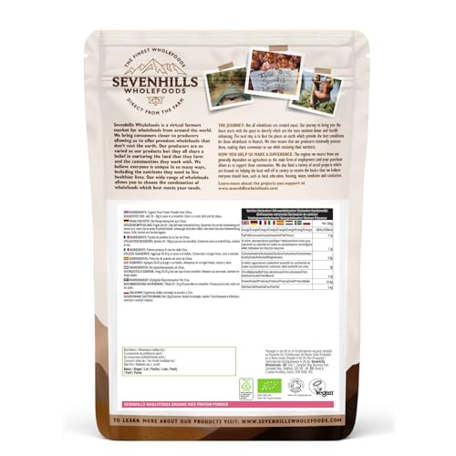 Sevenhills Wholefoods Organic Rice Protein Powder, Vegan, 2kg Sevenhills Wholefoods Au supplements