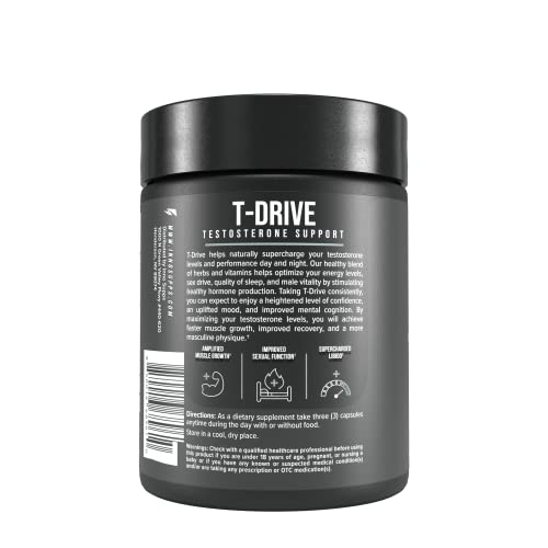 InnoSupps : T-Drive | Testosterone Booster | Amplify Muscle Growth | KSM-66 Ashwagand InnoSupps Au supplements