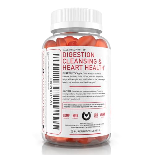 PUREFINITY Apple Cider Vinegar Gummies – Raw, Natural, Unfiltered ACV from The Mother PUREFINITY Au supplements