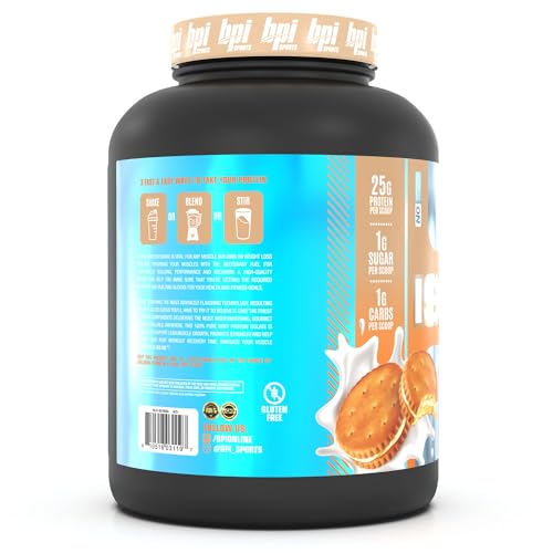 BPI Sports ISO HD Isolate Protein Vanilla Cookie, 76.8 oz - 69 Servings BPI Sports Au supplements