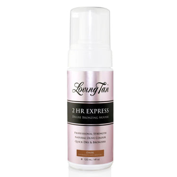 Loving Tan 2 HR Express Self Tanning Mousse, Dark - Streak Free, Natural, Professional Quality - 5+ Sunless Self Tanner