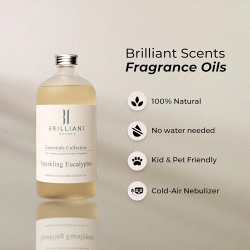 Brilliant Scents - Sparkling Eucalyptus | Luxury Home & Business Scent | Fragrance Oil - 500ml Brilliant Scents Au supplements