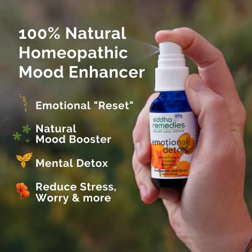 Siddha Remedies Emotional Detox Homeopathic Oral Spray for Melancholy, Irritability Siddha Au supplements