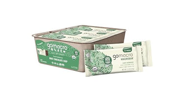 GoMacro MacroBar Organic Vegan Protein Bars - Mint Chocolate Chip, 2.3 Ounce Bars GoMacro Au supplements